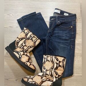 BKE denim Stella jeans dark straight leg 26 R -like new!